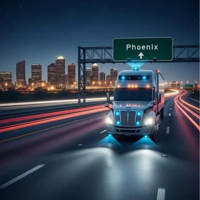 Aurora’s autonomous trucks operate 24/7, doubling haul efficiency with night driving and a new Phoenix terminal. Discover the future of logistics now.