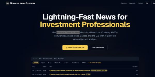 AI financial newsroom FNS raises €1.5M to power a no-journalist model for real-time markets data. Learn what this means for regulation, labor, and investors.
