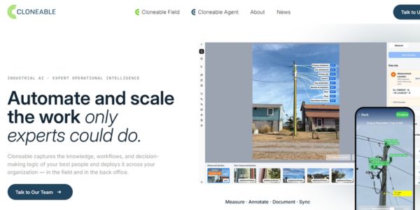 Cloneable’s agentic AI platform for infrastructure operations captures expert knowledge, automates back-office workflows, and targets aging grids, telecoms, and construction.